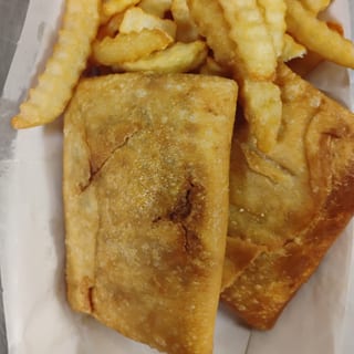 2 Pizza Puff w/ Fries and Pop