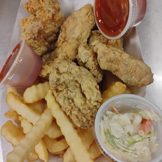 3 Tenders w/ Fries and Pop