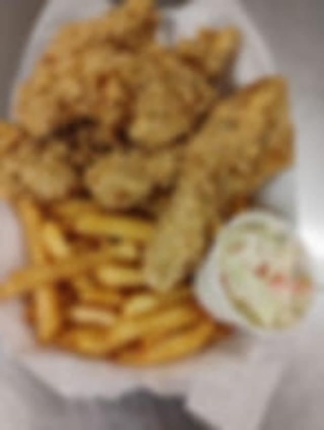 3 Tenders w/ Fries and Pop.