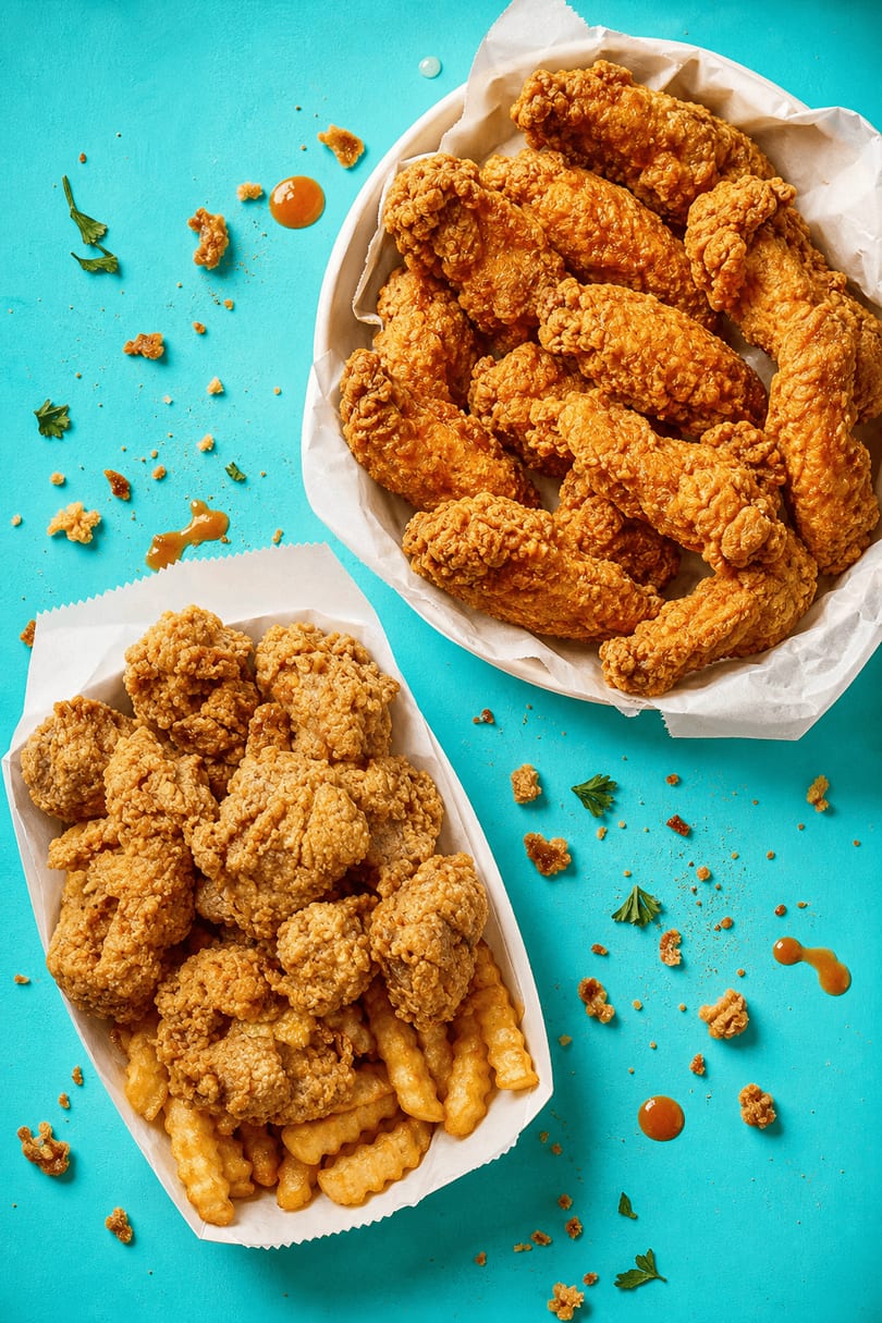 Crispy fried chicken